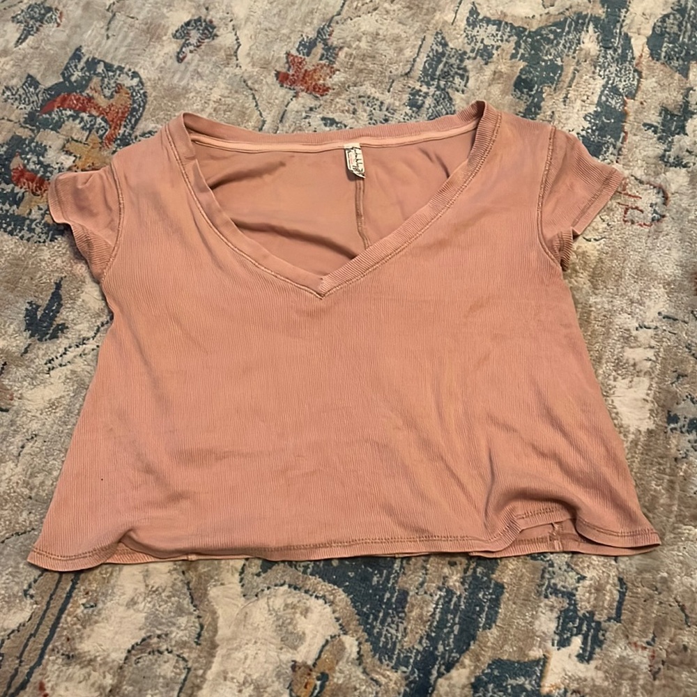 Free People cropped tee